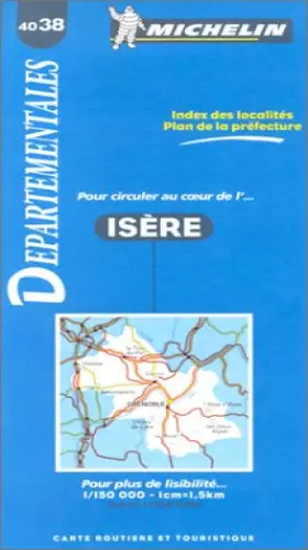 Couverture du produit · Carte routière : Isère, N°4038