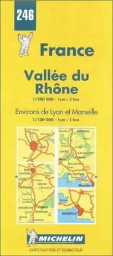 Couverture du produit · Carte routière : Vallée du Rhône, N° 246