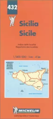 Couverture du produit · Carte routière : Sicile, N° 432