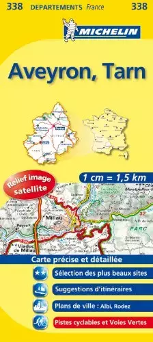 Couverture du produit · Carte DPARTEMENTS Aveyron, Tarn