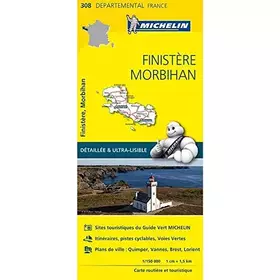 Couverture du produit · Carte Finistère, Morbihan Michelin