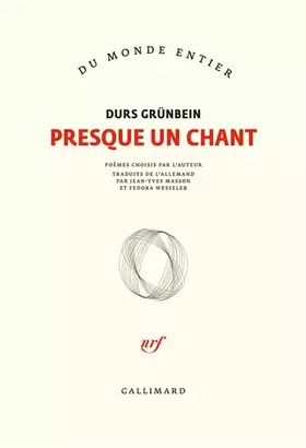 Couverture du produit · Presque un chant: Anthologie