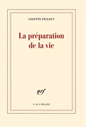 Couverture du produit · La préparation de la vie