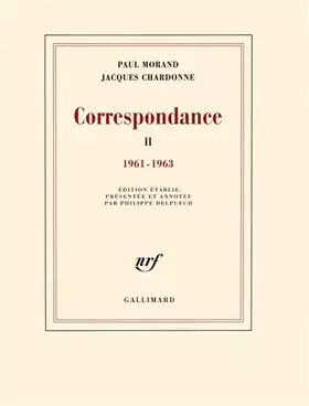Couverture du produit · Correspondance (Tome 2-1961-1963)