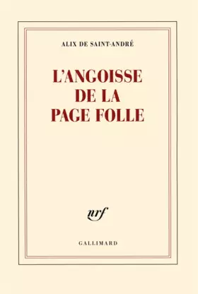 Couverture du produit · L'angoisse de la page folle