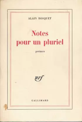 Couverture du produit · Notes pour un pluriel