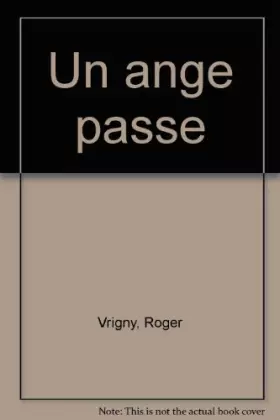 Couverture du produit · UN ANGE PASSE