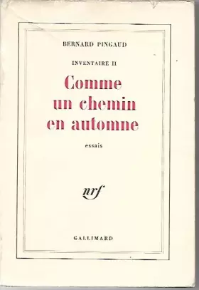 Couverture du produit · COMME UN CHEMIN EN AUTOMNE
