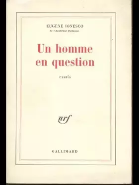 Couverture du produit · Un homme en question