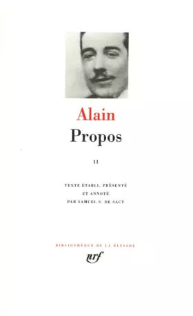 Couverture du produit · Propos, tome 2