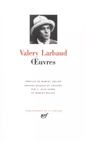 Couverture du produit · Valéry Larbaud : Oeuvres - Barnabooth