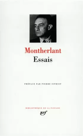 Couverture du produit · Montherlant : Essais