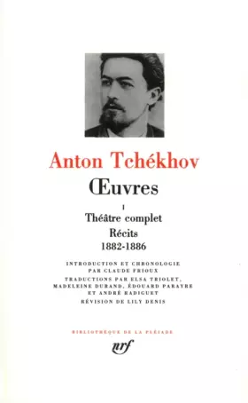 Couverture du produit · Tchékhov : Oeuvres, tome 1