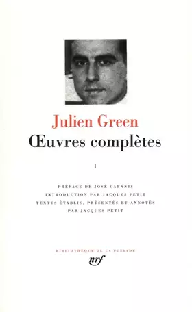 Couverture du produit · Green : Oeuvres complètes, tome 1