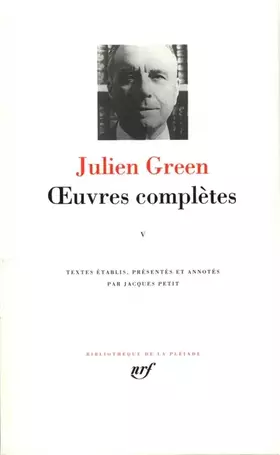 Couverture du produit · Green : Oeuvres complètes, tome 5