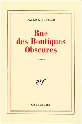 Couverture du produit · Rue des boutiques obscures