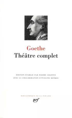 Couverture du produit · Goethe : Théâtre complet