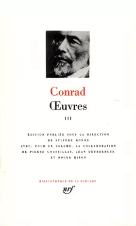 Couverture du produit · Conrad : Oeuvres, tome 3