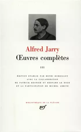 Couverture du produit · Jarry : Oeuvres complètes, tome 3