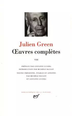 Couverture du produit · Green : Oeuvres complètes, tome 8