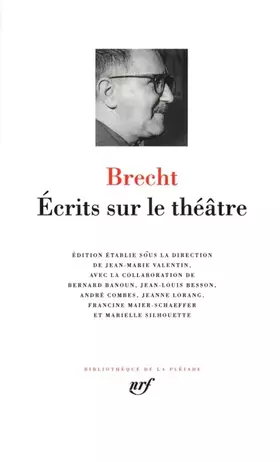 Couverture du produit · Brecht : Ecrits sur le théâtre
