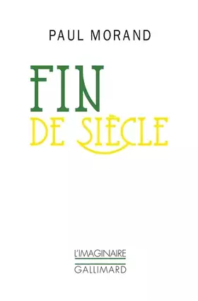 Couverture du produit · Fin de siècle