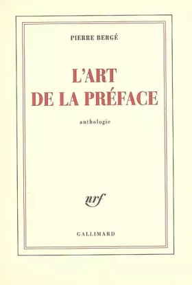 Couverture du produit · L'art de la préface