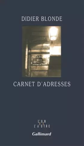 Couverture du produit · Carnet d'adresses
