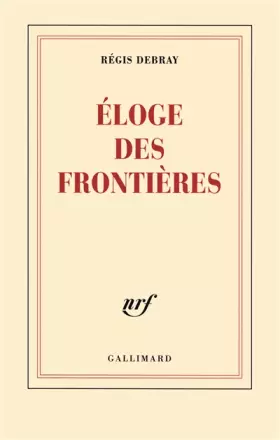 Couverture du produit · Éloge des frontières