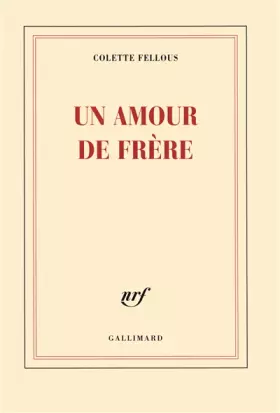 Couverture du produit · Un amour de frère