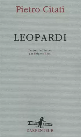 Couverture du produit · Leopardi