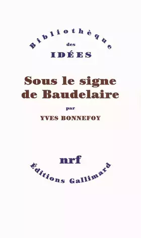 Couverture du produit · Sous le signe de Baudelaire