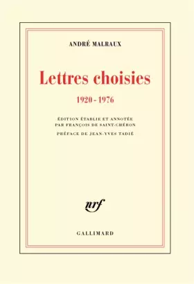 Couverture du produit · Lettres choisies: (1920-1976)