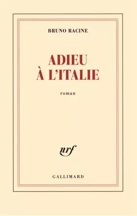 Couverture du produit · Adieu à l'Italie