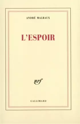 Couverture du produit · L'Espoir