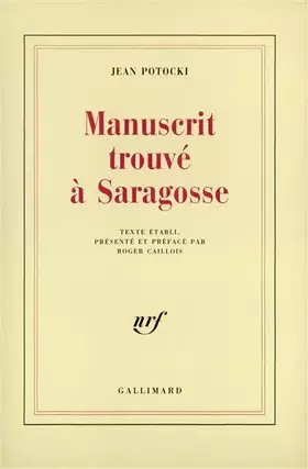 Couverture du produit · Manuscrit trouvé à Saragosse