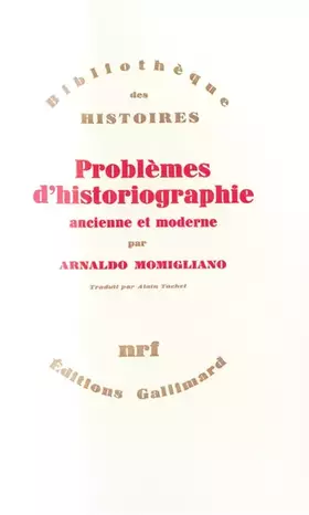 Couverture du produit · Problèmes d'historiographie ancienne et moderne