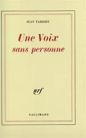 Couverture du produit · Une Voix sans personne