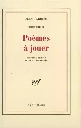 Couverture du produit · Théâtre, II : Poèmes à jouer