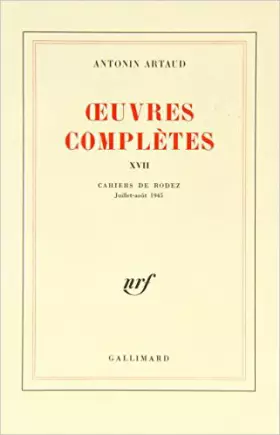 Couverture du produit · Oeuvres complètes, tome 17