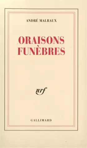 Couverture du produit · Oraisons funèbres