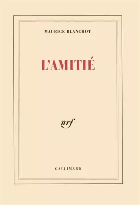 Couverture du produit · L'Amitié