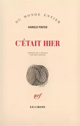 Couverture du produit · C'était hier