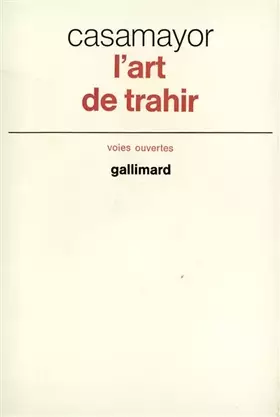 Couverture du produit · L'Art de trahir