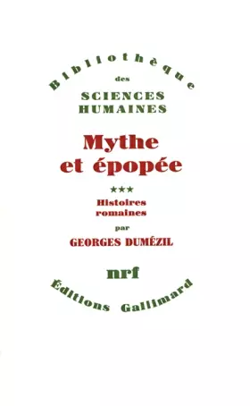 Couverture du produit · Mythe et épopée III