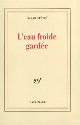 Couverture du produit · L'Eau froide gardée