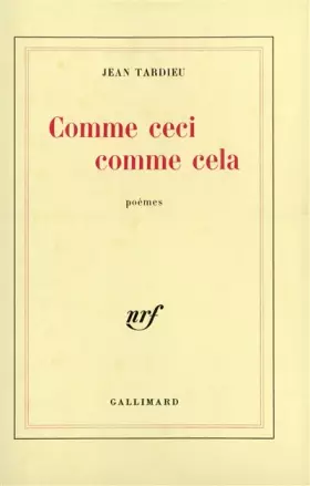 Couverture du produit · Comme ceci comme cela