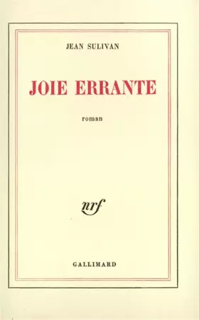 Couverture du produit · Joie errante