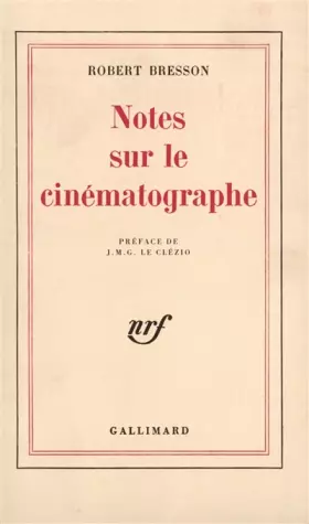Couverture du produit · Notes sur le cinématographe