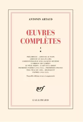 Couverture du produit · Oeuvres complètes, tome 1, livre 1